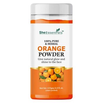 She Essentials 100% Pure & Organic Orange Fruit Peel Face Cleanser Powder