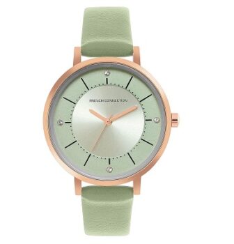 French Connection Analog Women's Watch (Dial Colored Strap)