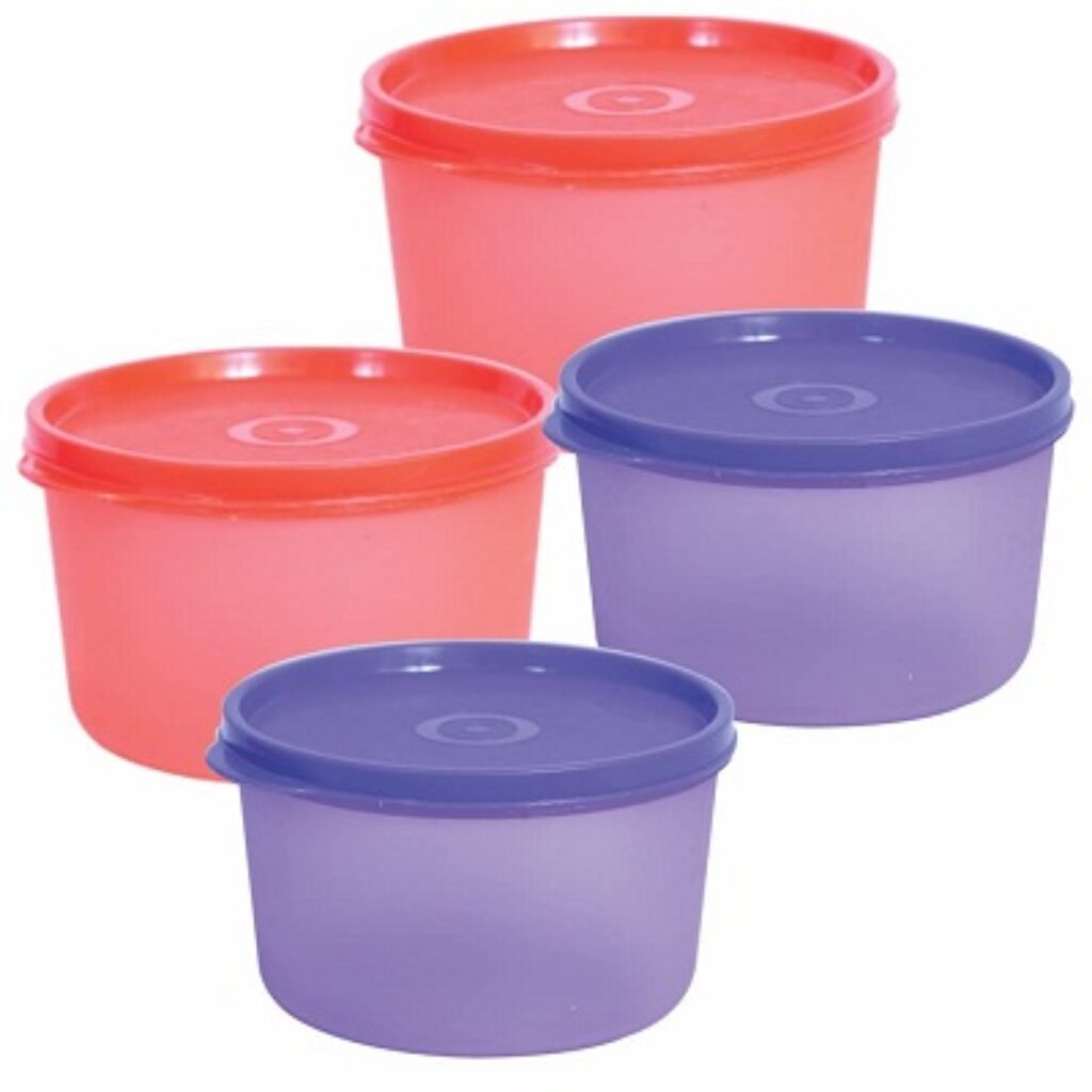 Wonder Plastic Super Fresh 600 Container Set, 4 pc Container 600 ml