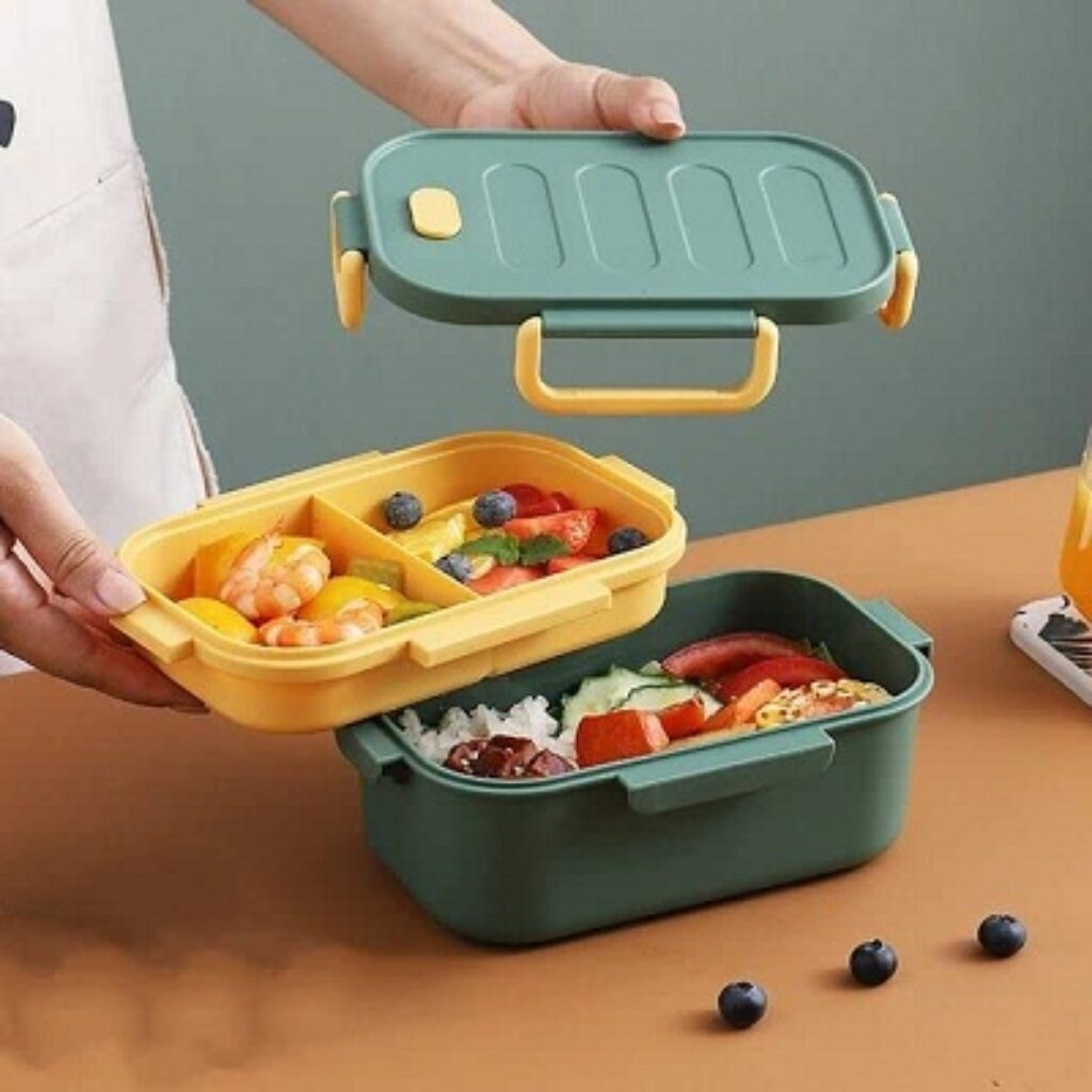 Crackles Modern Design Double Layer Lunch Box