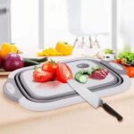 Nexellar Collapsible Cutting Dish Tub Board-4-In-1 Plastic Multi-Function