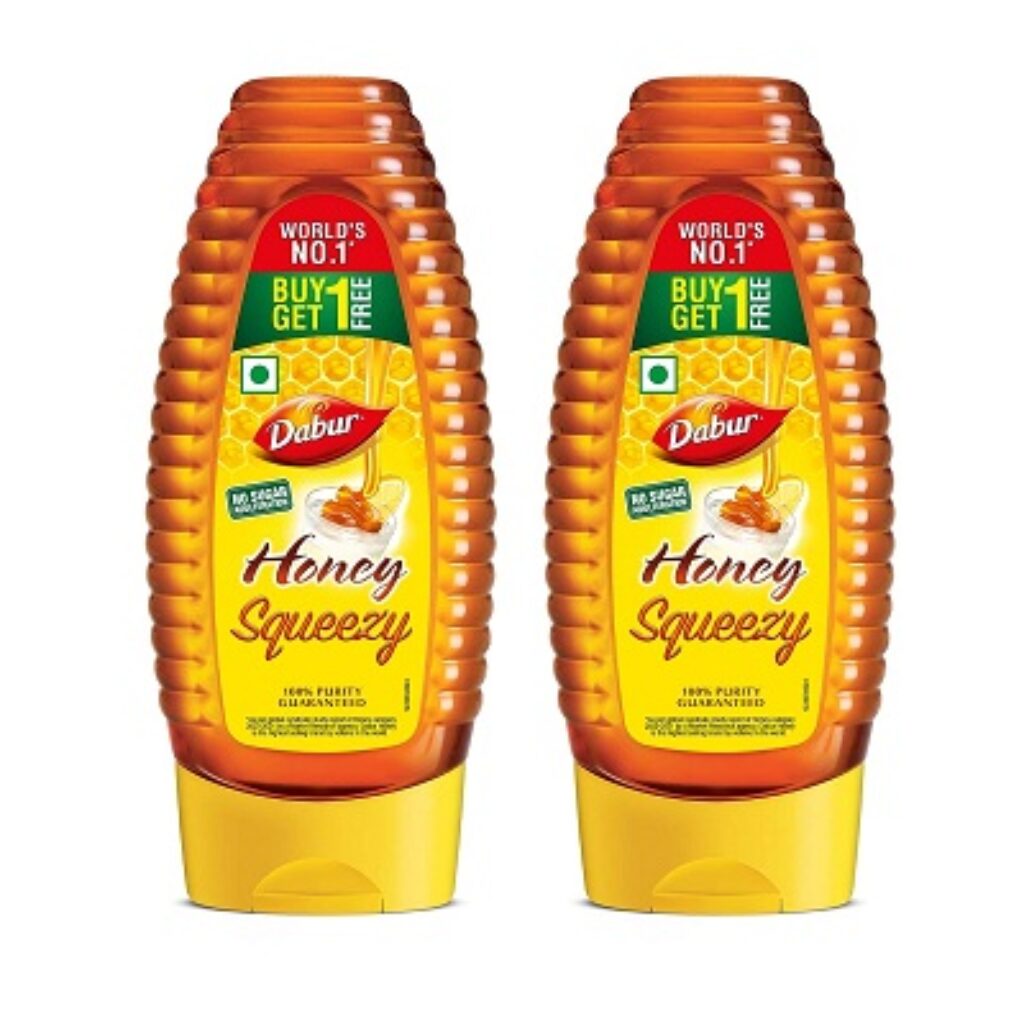 Dabur Honey - 400g (Buy 1 Get 1 Free), Squeezy Pack