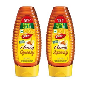 Dabur Honey - 400g (Buy 1 Get 1 Free), Squeezy Pack