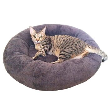 Donut Round Sleeping Cat Bed, Ultra Soft Round Cat Beds