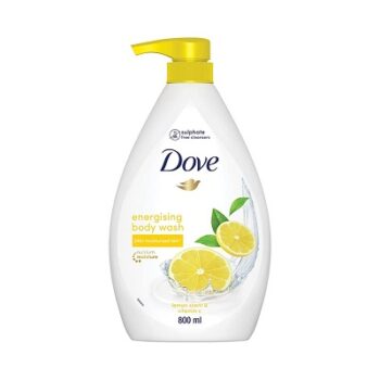 Dove Energising Body wash with energising lemon scent and nourishing Vitamin C