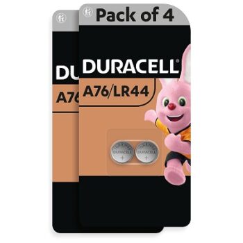 Duracell Specialty LR44 Alkaline Button Battery 1,5V, Pack of 4