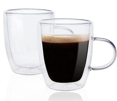 Sipologie Bistro Double Wall Glass Coffee Cups