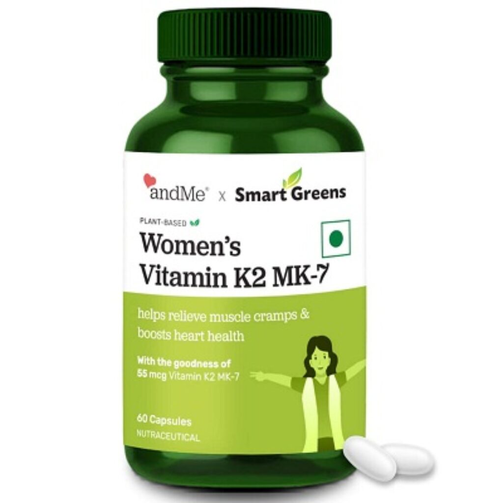 andMe x SmartGreens Vitamin K2 MK7 Capsules for Women