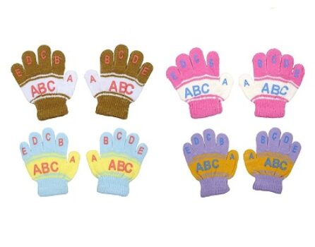 ANKIMA Baby Girl & Boy Soft Winter Hand Gloves Kids Pack of 4 Multicolour (3-6 Months)