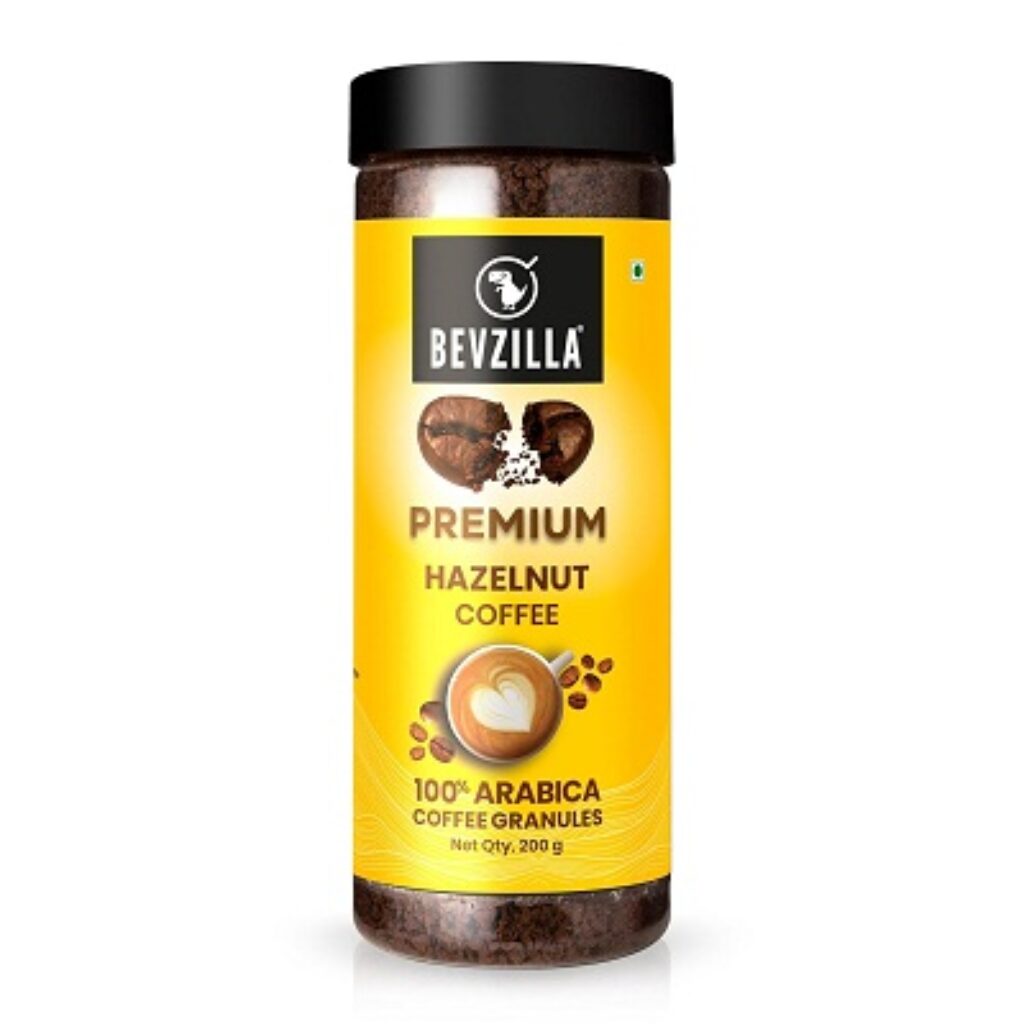 Bevzilla 200 Gram Instant Classic Strong Coffee Powder(Hazelnut)