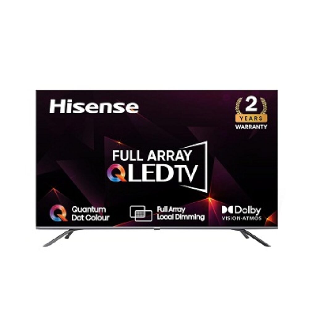 Hisense 139 cm (55 inches) 4K Ultra HD Smart Certified Android QLED TV 55U6G (Metal Gray)