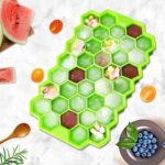 Clazkit Flexible Silicone Honeycomb 37 Cavity Ice Cube Tray