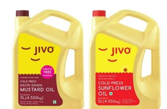 JIVO Kachi Ghani Chemical Free Mustard Oil 5 Litre