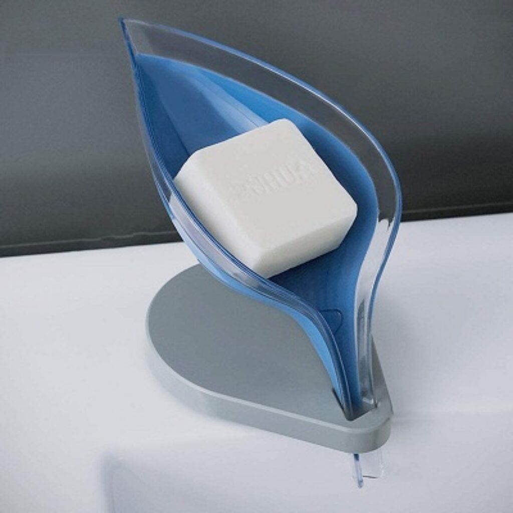 Titiksh Leaf Shape Soap Box Self Draining Bathroom Soap