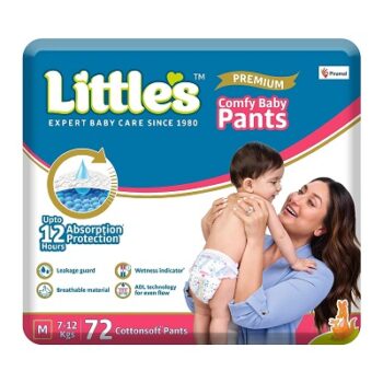 Little's Comfy Baby Pants - Premium, 12 Hours Absorption