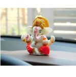 VENI SON'S Polyresin Meditating Lord Ganesha Idols for Home Decor