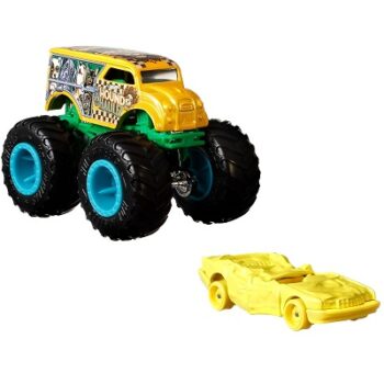 Hot Wheels Monster Trucks Hound Hauler Vehicle (Pack of 2), Multi Color