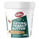 Nutty Unsweetened Healthy Natural Peanut Butter Creamy, 31g Protein