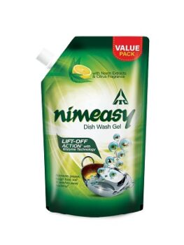 Nimeasy Dishwash Liquid Gel Refill Value Pack with Enzyme Technology