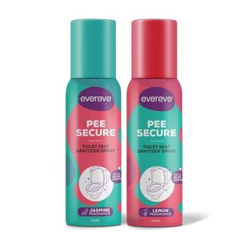 Evereve Pee Secure Toilet Seat Sanitizer Spray, Reduces the risk of UTI & Other infections in women