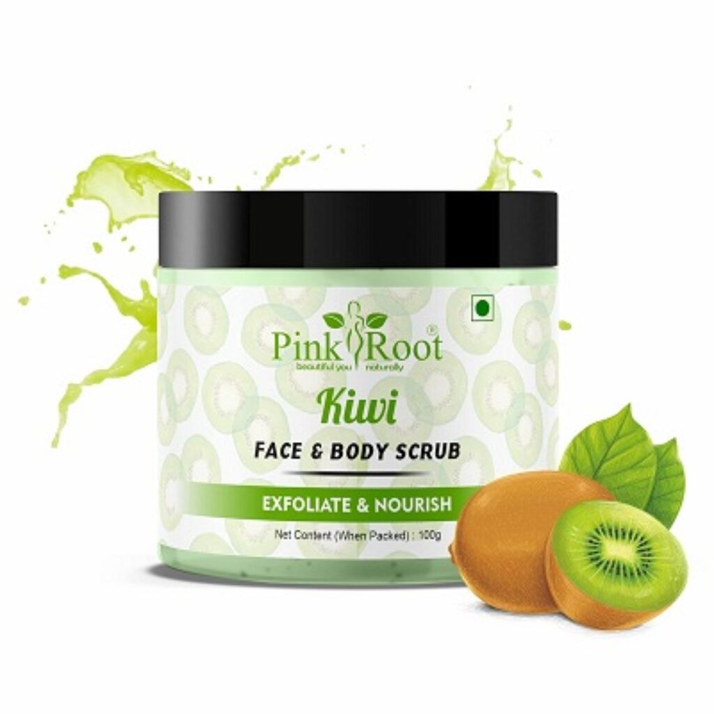 Pink Root Kiwi Face & Body Scrub 100gm