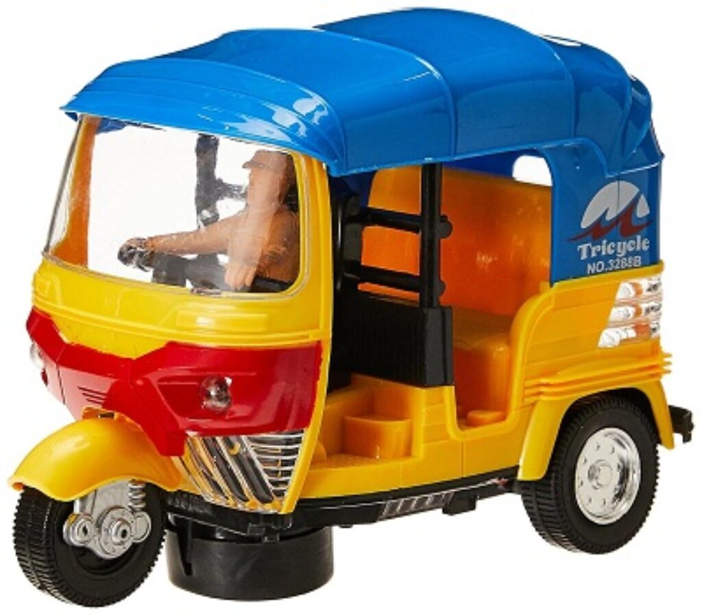 PoPo Toys Auto Rickshaw 360 Degree Rotation Acousto