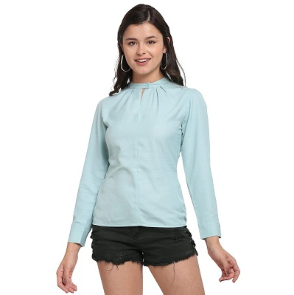 Rajnandini Women's Top Aqua