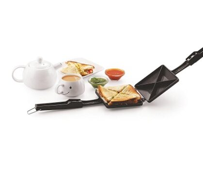 Tosaa Quadra 4-Cut Gas Sandwich Toaster (Black)