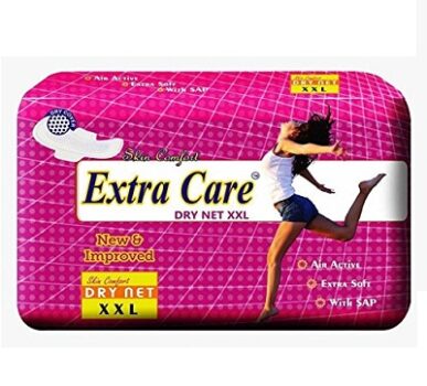 Extra Care Dry Net XXL Sanitary Pads Pack of 2