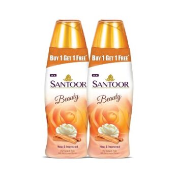 Santoor Perfumed Talc, 150g (Pack of 2)