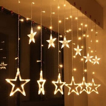 SATYAM KRAFT 1 Piece Acrylic Fairy Star Curtain LED Light