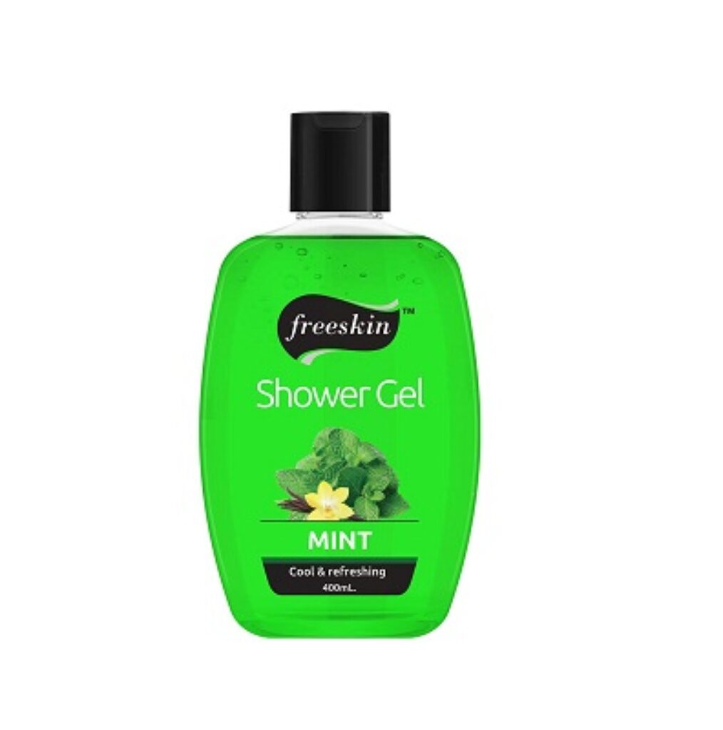 Freeskin Mint Body Wash Shower Gel No Paraben No Sulfate No Mineral Oils 400 ml Unisex