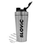 SLOVIC Shakers for Protein Shake, Plastic Free Gym Bottles for Men