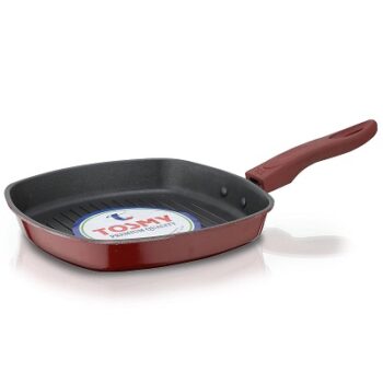 Tosmy Non-Stick Square Grill PAN 22C RED