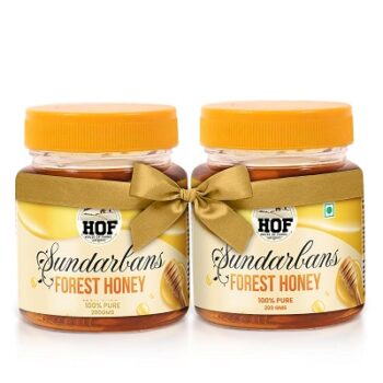 Bevzilla House Of Farms Sundarbans Wild Forest Honey-400gm (200 Gram X 2)