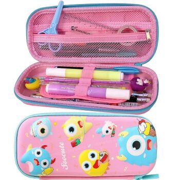 Toyshine Cute Mosnters Pink Hardtop Pencil Case
