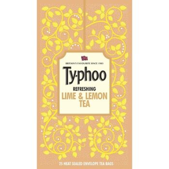 Typhoo Lime and Lemon Flavoured Tea, 25 Tea Bags