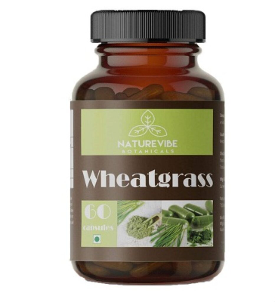 Naturevibe Botanicals Wheatgrass Capsules