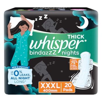 Whisper Bindazzz Night Sanitary Pads