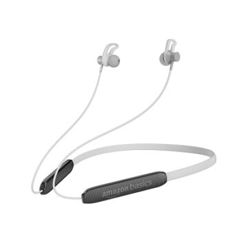 Amazon Basics in-Ear Wireless Neckband with Mic, Up to 22 Hours Play Time