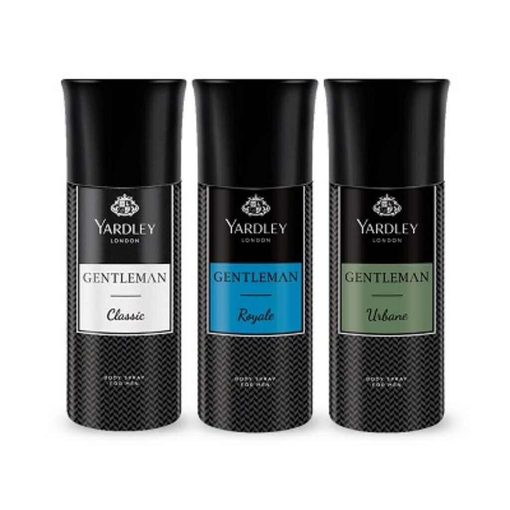 Yardley London Gentleman Range Deo Body Spray Tripack