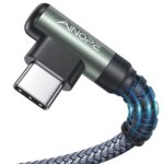 Ainope 3.1A Fast Charging, Right Angle, Durable Nylon Braided Type