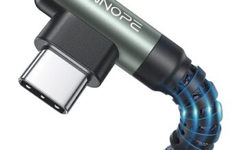 Ainope 3.1A Fast Charging, Right Angle, Durable Nylon Braided Type