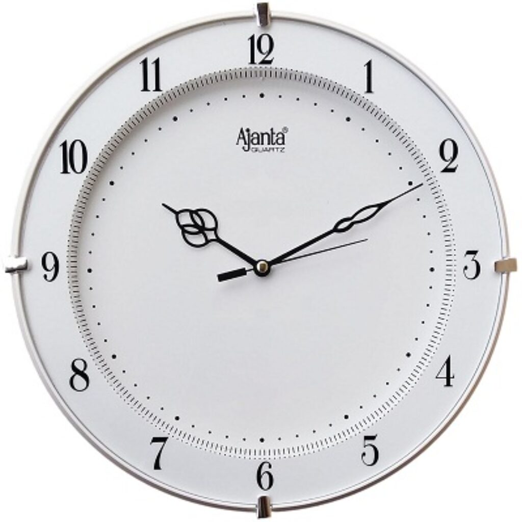 Ajanta Plastic Abstract Wall Clock