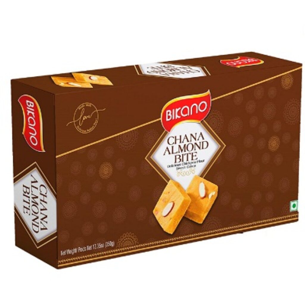 Bikano Chana Almond Bite 350gram Sweets Mithai