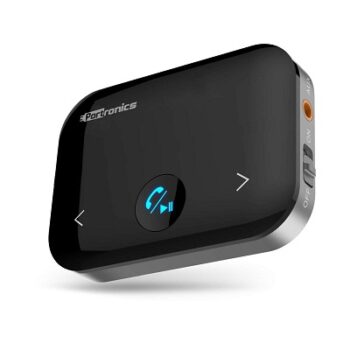 Portronics Auto 14 2-in-1 Bluetooth Transmitter & Receiver Adaptor (Black)