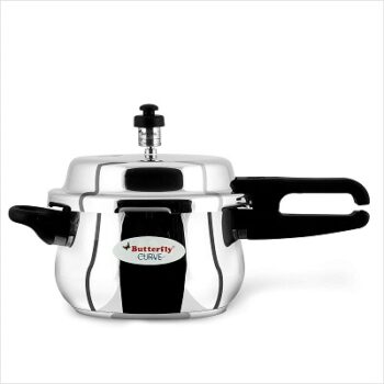 Butterfly Curve Stainless Steel Outer Lid Pressure Cooker