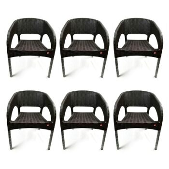 Cello Kraze Chair Brown (Set of 6)