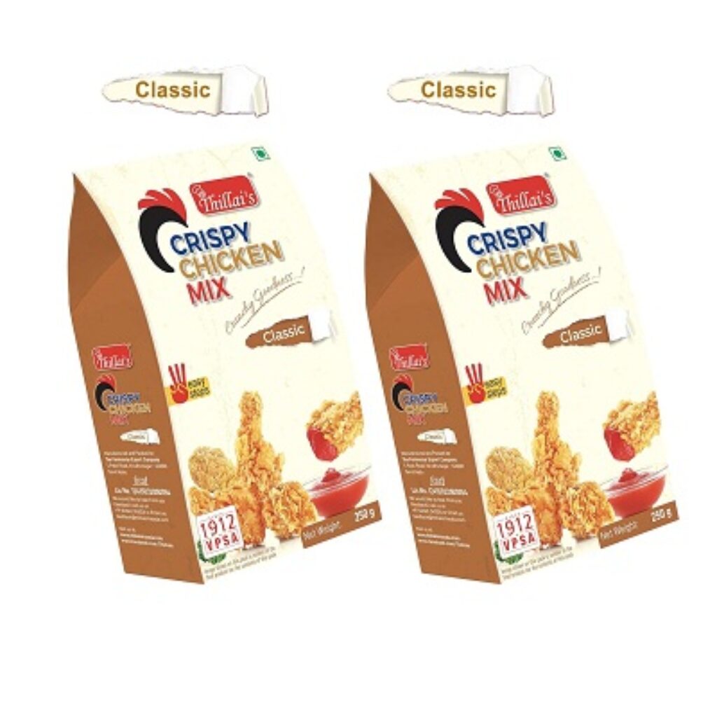 Thillai's Crispy Chicken Classic Mix, 250 g x 2