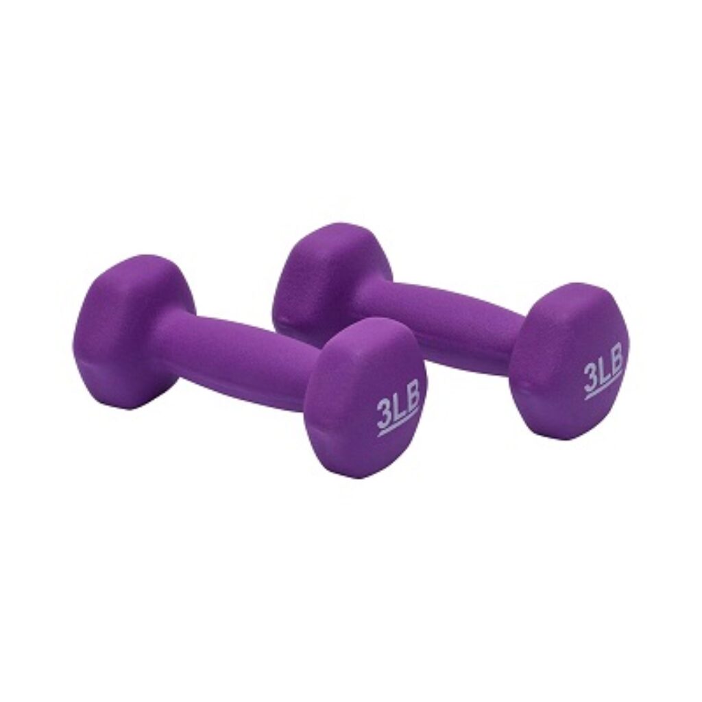 amazon basics Neoprene Dumbbells, Set Of 2, (1.4 Kgs Each ), Purple